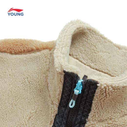 李宁男大童户外系列保暖宽松拼接休闲外套YFDU149 商品图2