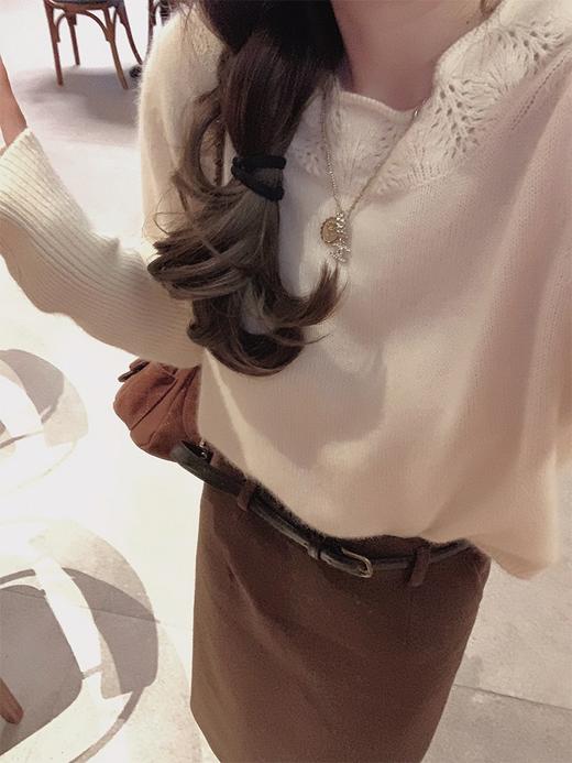 金蘑菇菇 佩里斯恋人/ 两版本 秋冬氛围感袖套毛衣 商品图9