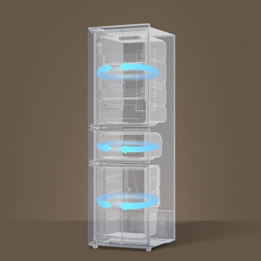 创维直冷三门冰箱BCD-221WTYC_星耀灰 商品图1