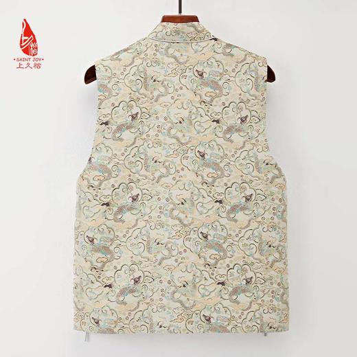 SAINTJOY/上久楷新中式马甲  牛首龙纹 复古 中国风 DWS23058 商品图5
