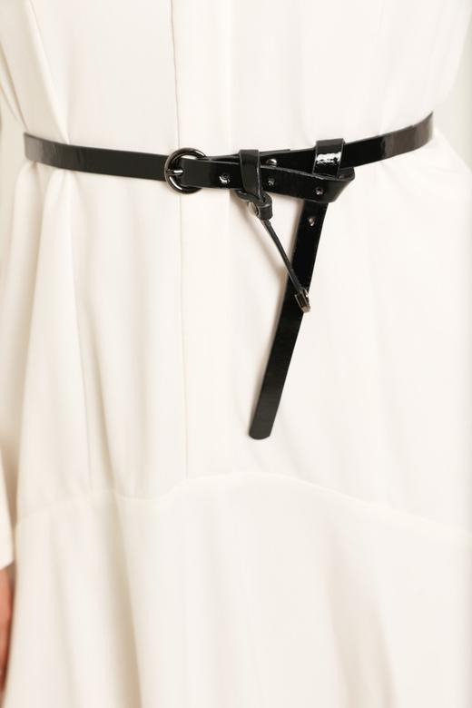 ESTACIA 黑色漆皮设计感百搭腰带 14789 商品图2