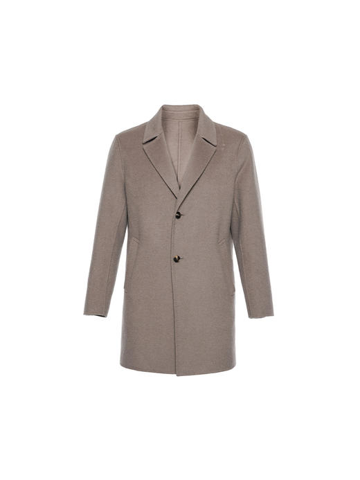 callisto卡其色绵羊毛呢大衣 商品图0