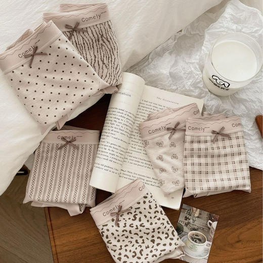 【温暖磨毛】秋冬磨毛羊绒蛋白自热内裤女中腰包臀无痕边三角裤 商品图4