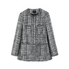 NEELLY纳俪商场同款冬季新款高级感粗花呢绵羊毛小香风长外套女N24103C01080 商品缩略图3