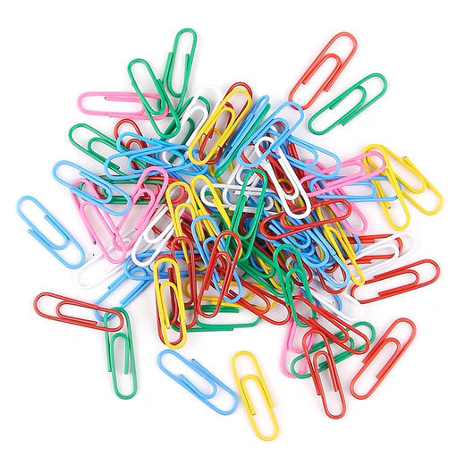 得力0024彩色回形针(混)(100枚/盒)** 商品图3