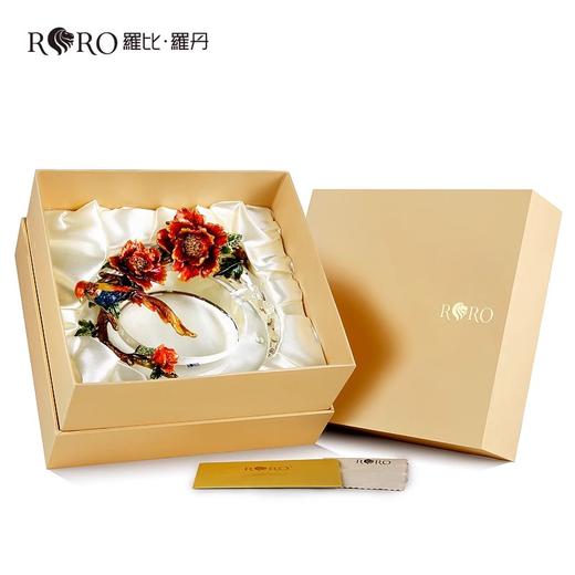 【特惠6折】罗比罗丹荣华富贵烟灰缸高贵典雅珐琅彩时尚家居饰品现代摆件荣华富贵烟缸(大）绽放烟灰缸 商品图0