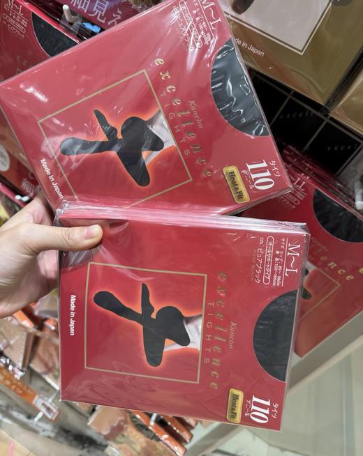 日本kanebo嘉娜宝发热袜美腿连裤袜压力塑型110D/150D保暖打底秋冬发热袜子 商品图1