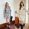 OLrain欧芮儿法式浅咖色时尚套装女早秋2022新款卫衣半身裙两件套 商品缩略图5