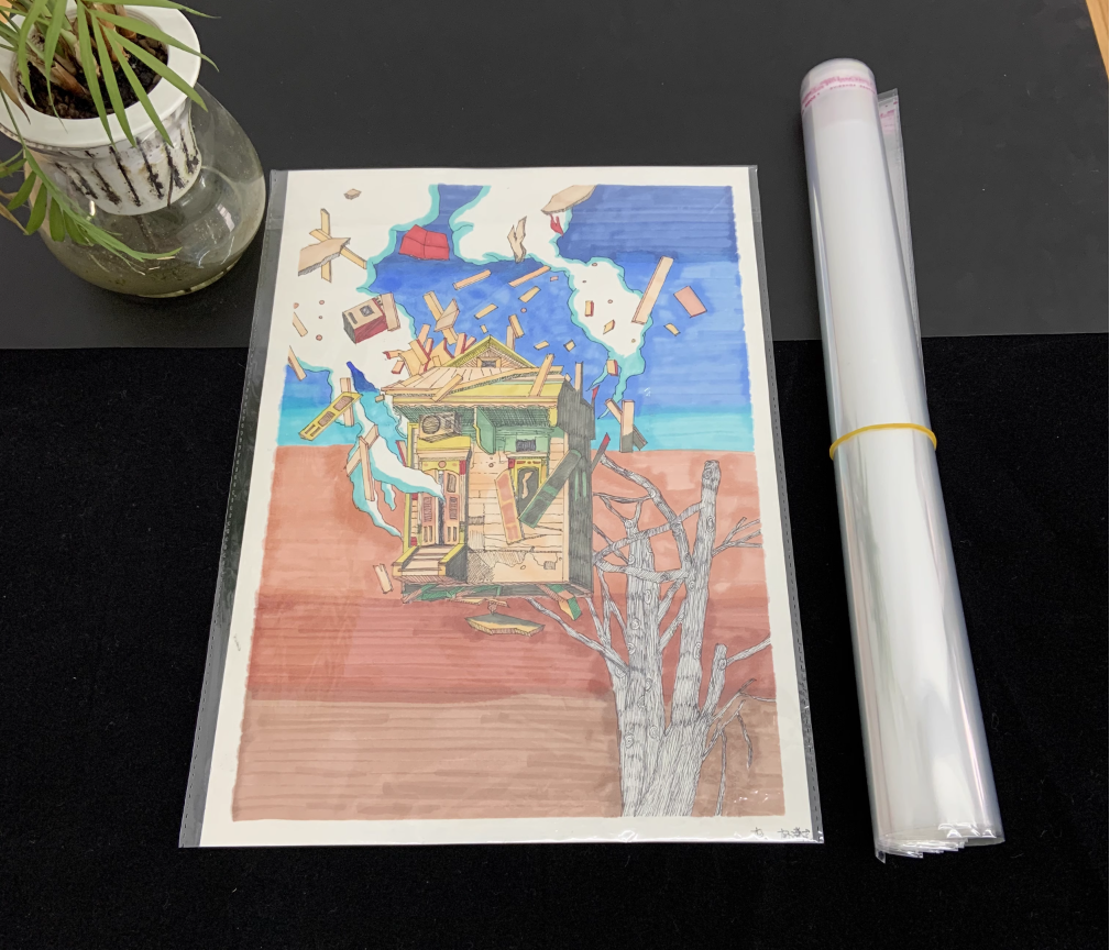 童画4开透明作品袋（包邮）