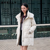 NEELLY纳俪商场同款冬季新款90%鸭绒宽松保暖连帽羽绒服女中长款N24104L07743 商品缩略图0