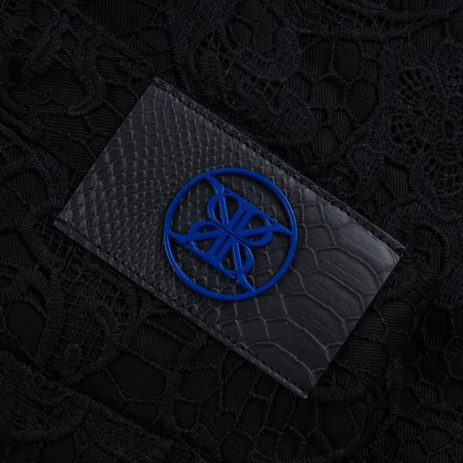 BK2024秋冬双层重磅蕾丝牛仔工装长裤 商品图3