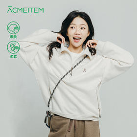 【十一破价福利】ACMEITEM爱棵米 户外亲子立领针织卫衣宽松刺绣标运动上衣男女GAF3310819E