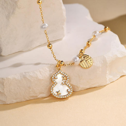 玛芮雅Manreya“玲珑福星”法式珍珠贝母手链 商品图2