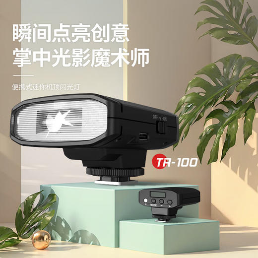 捷宝TR100迷你mini通用机顶闪光灯微单数码胶片相机外置机顶通用热靴灯闪光灯 商品图1