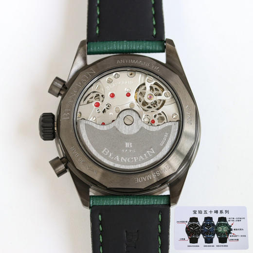 定制版  市场唯一对版。
【毒物】宝珀五十噚系列5200-0153-B52A深潜器飞返计时码表问世了，低调中彰显不凡，采用进口泛蓝光蓝宝石玻璃，刀刮不留痕，目前最高版本➕完美无破绽，正品原版开模❕❕❕ 商品图8