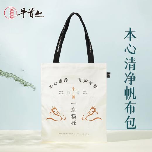 牛首山本心清净帆布包敦煌风上班通勤户外慵懒风松弛感百搭单肩袋 商品图0