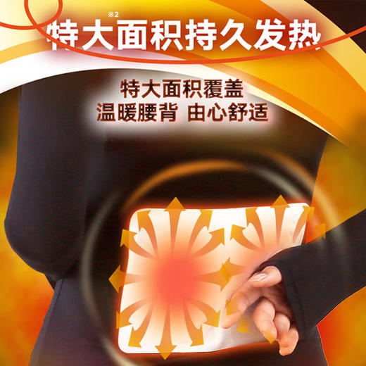 小林制药 暖宝宝一次性暖贴暖腰背腰背驱防寒保暖贴贴热力加热自发热贴 2片装/包 商品图2