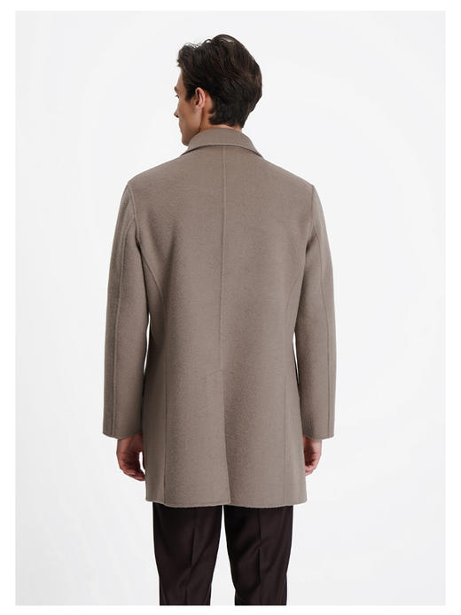 callisto卡其色绵羊毛呢大衣 商品图4