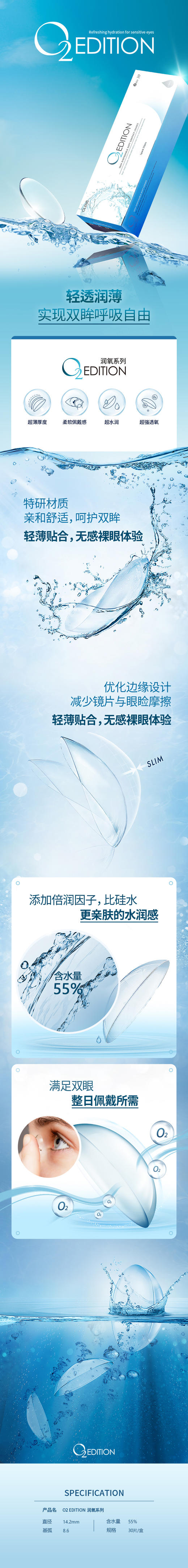 OLENS【结束前通知】日抛透明片 商品图1