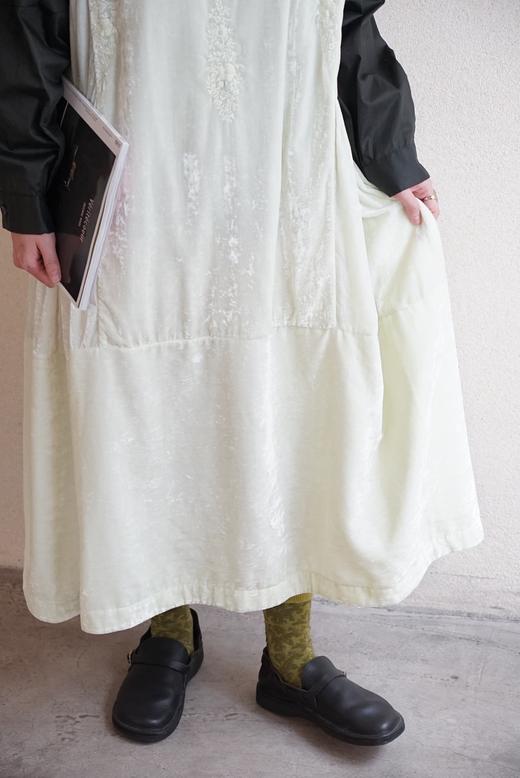 Aodress手工刺绣丝绵连衣裙 商品图4