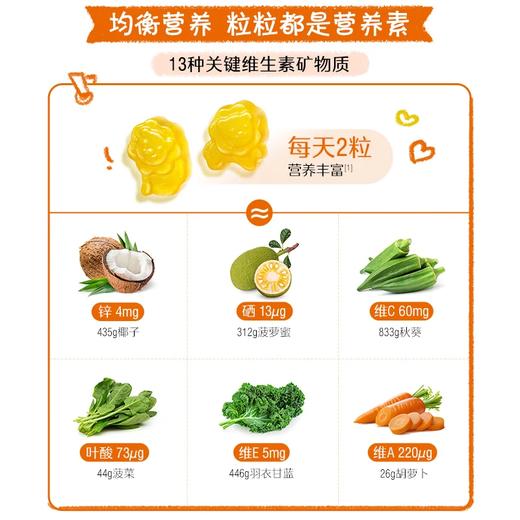 【国内版】Swisse 小小斯维诗锌硒多种维生素凝胶糖果 60粒装 成长添活力 商品图6