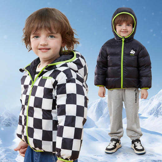 【迪士尼Disneybaby正品羽绒服】冬款防风保暖男女童羽绒服 商品图11