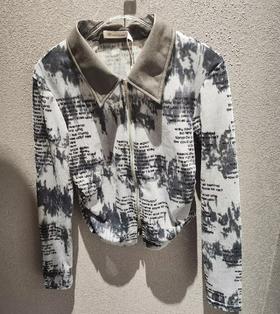 NBZ立领双侧收褶长袖开衫40815（蓝） 秋季 343060110321