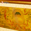 牛首山本心清静金箔画中式客厅异形玄关摆台装饰画景区纪念送朋友 商品缩略图1
