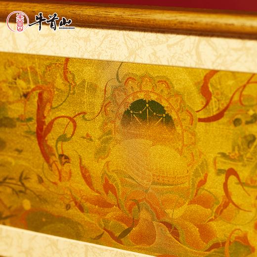 牛首山本心清静金箔画中式客厅异形玄关摆台装饰画景区纪念送朋友 商品图1