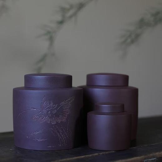 经典陶坊出品经中紫泥茶叶罐 商品图1