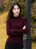 悠妍加厚半高领长袖针织毛衣打底衫CX24534 含绵羊毛瑜伽服上衣 商品缩略图0
