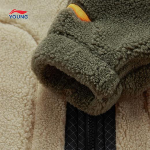 李宁男大童户外系列保暖宽松拼接休闲外套YFDU149 商品图6