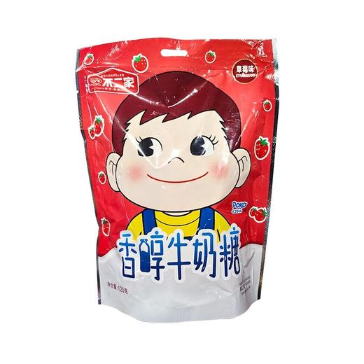 不二家 草莓味香醇牛奶糖 120g/袋 商品图0