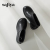 Safiya/索菲娅2024冬季真皮休闲圆头粗跟时尚百搭后拉链短踝靴SF44116087 商品缩略图5