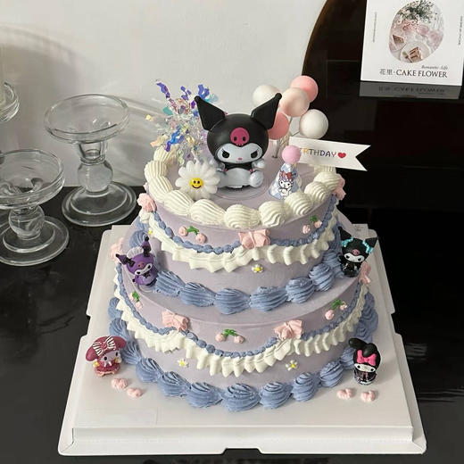 双层库洛米复古生日蛋糕（百分百进口动物奶油） 商品图0