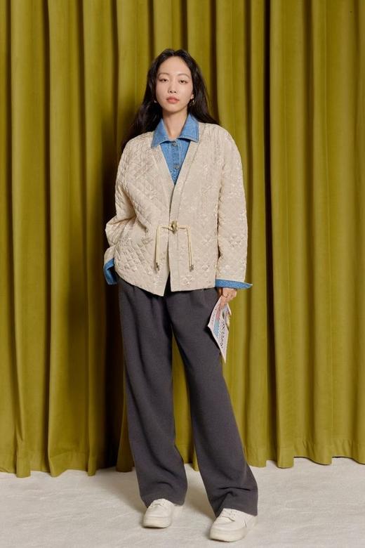 LNNNS 新中式质感提花羽绒服外套 19383 商品图2