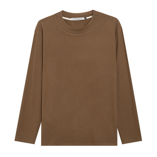 【德绒】【特大码】【新款DMH】大依优型大码双面德绒打底长袖T恤休闲加肥加大上衣男士胖子大码t恤打底300斤 商品图8