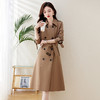 春秋季时尚简约大方气质优雅收腰长款女式风衣送腰带HMQY2812 商品缩略图2