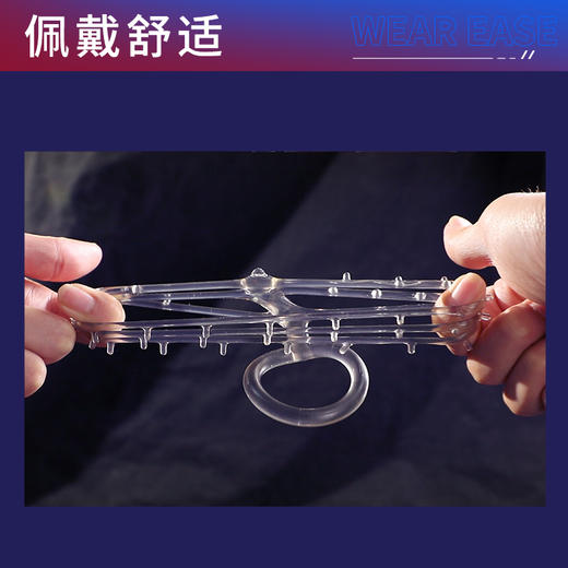 谜姬 刺轮入体锁茎套情趣套环物理延时 阴经套戴具 羊眼圈入珠带刺坐莲套 房事辅助工具 商品图3