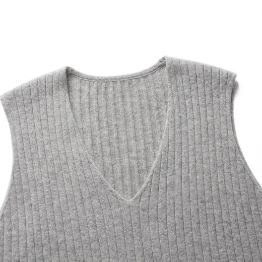 E-SAN-V领抽条连衣裙DAF102015C 商品图4