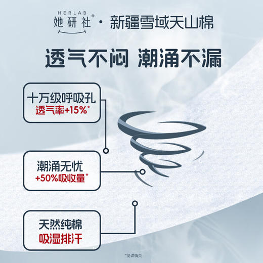 她研社 新疆棉超薄卫生巾日用240mm*8片 商品图1