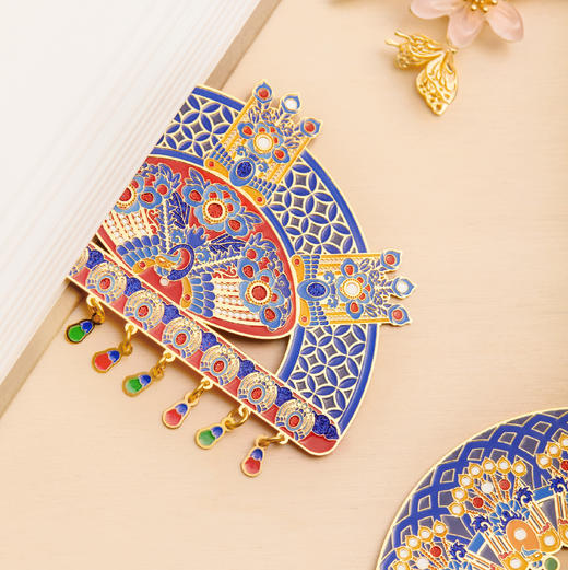 【故宫书签】有凤来仪凤冠金属书签古典中国风博物馆文创礼物伴手礼 商品图5