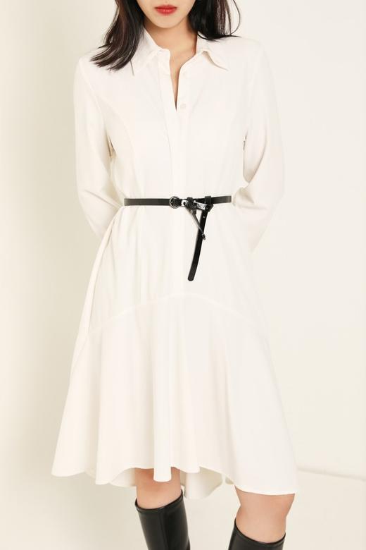 ESTACIA 黑色漆皮设计感百搭腰带 14789 商品图0