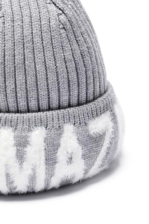 AVA 灰色字母logo针织帽 8556 商品图2