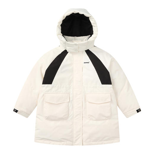 笛莎Deesha女童羽绒服2024冬季新款宝宝连帽中长款羽绒服 商品图4