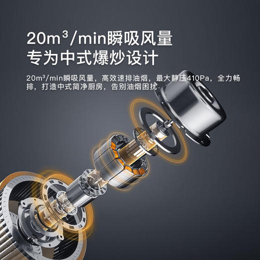 方太（FOTILE）  家用烟灶套装  挥手智控 风梭净畅网 20立方瞬吸风量 4.2KW灶 EH39H+TH18B天然气 商品图3