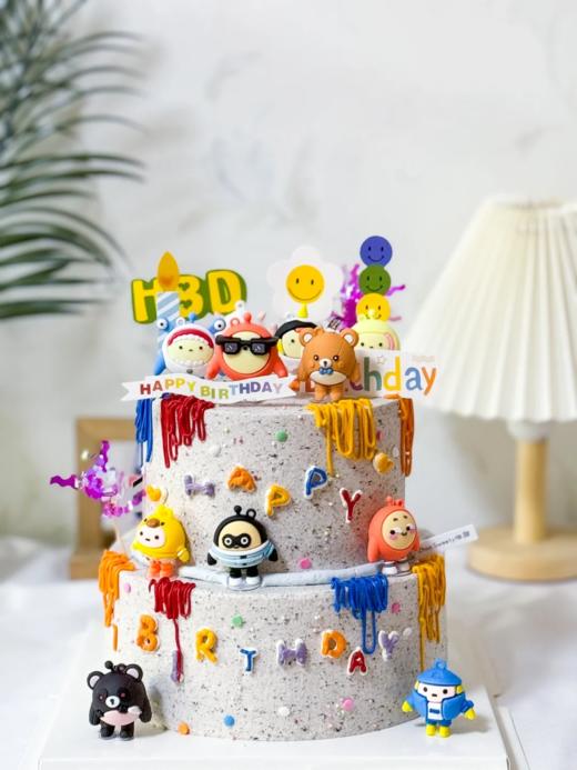 可爱蛋仔派对双层蛋糕B款 商品图0