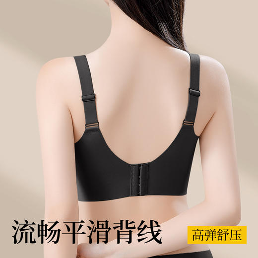 【高性价比】【反重力提拉秋季无痕运动内衣女薄款聚拢上托防下垂无钢圈文胸   瓷白月河【买1送1，需拍2】 商品图5