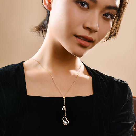 天然珍珠毛衣链项链 送首饰盒+证书+礼袋  A-5551   Manreya玛芮雅 商品图4