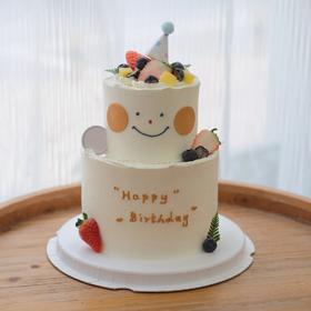 6寸+4寸 | 可爱笑脸鲜果 | 小双层蛋糕
